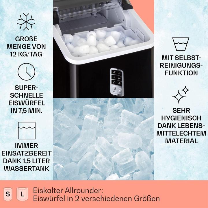 Actual product image Klarstein Ice Cube Maker, Black