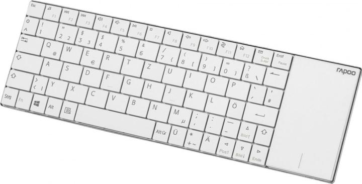 Produktbild Rapoo E2710 Kabellose Multimedia-Touchpad-Tastatur weiss (DE, Kabelgebunden)