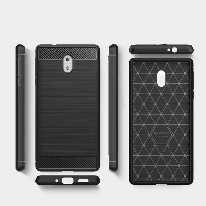Produktbild König Design Nokia 3 Hülle Case Handy Cover Schutz Tasche Schutzhülle Bumper Schale Etui Grau (Nokia 3)