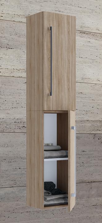 Produktbild VCM Holz Badmöbel Hochschrank Badinos 2 Drehtüren (33 x 22 x 150 cm)