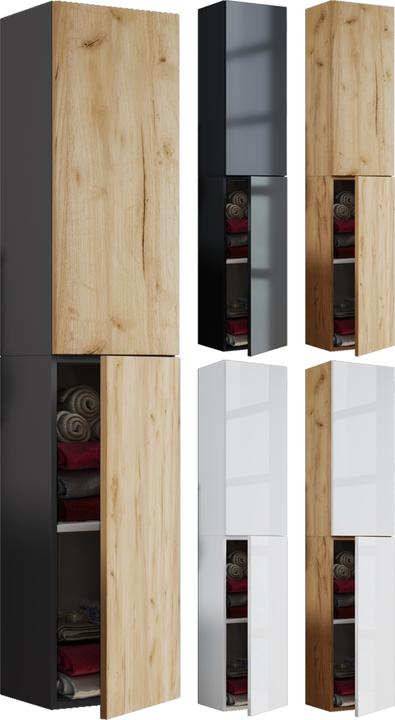VCM Badmöbel Hochschrank Badschrank Lendas