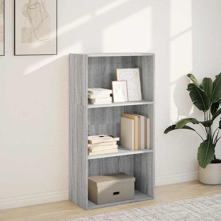 Produktbild VidaXL Bücherregal Regal Standregal Büroregal Aufbewahrungsregal Grau Sonoma (60 x 30 x 114 cm)