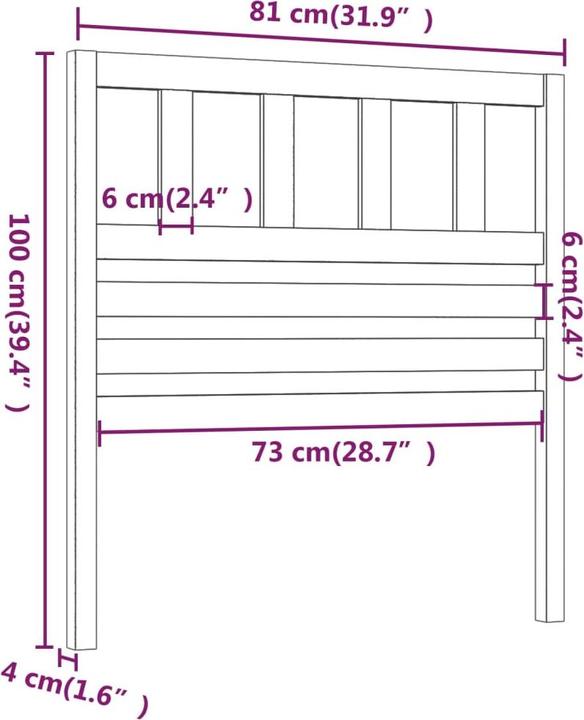 Actual product image VidaXL Kipper (81 x 4 x 100 cm)