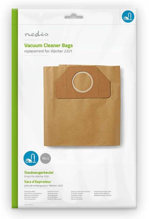 Actual product image Nedis Vacuum Cleaner Bag | 10 pieces | Paper | Most sold for: Kärcher 2201 | Braun (1 x)