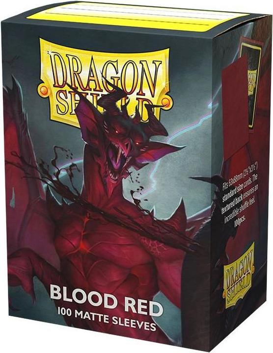 Actual product image Arcane Tinman Standard Sleeves - Matte Blood Red 'Simurag' (100 Units)