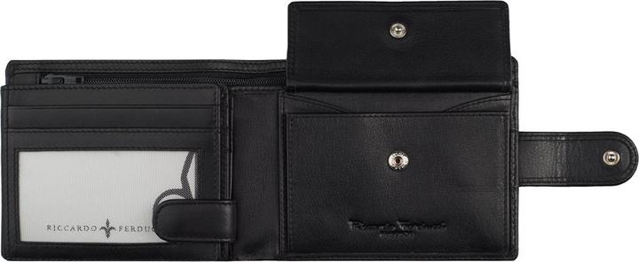 Actual product image Riccardo Ferducci Billfold w safety closure, RFID