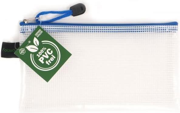 Foldersys Reissverschlussbeutel DIN lang transparent/blau 0,20 cm (DL, 1 x)
