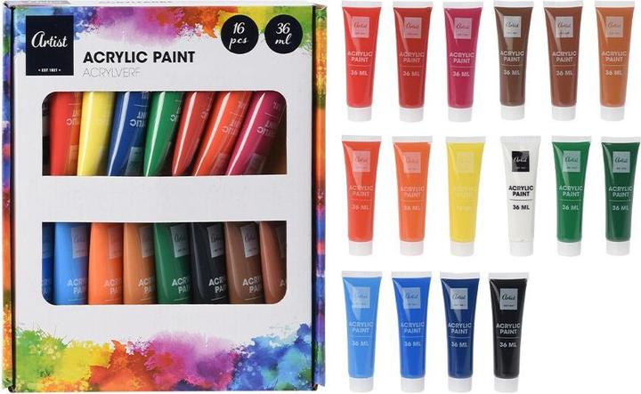 Pittura acrilica (Multicolore, 576 ml)