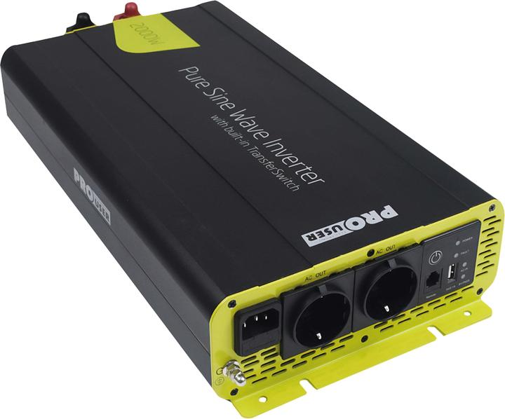 ProUser Wechselrichter PSI2000TX 2000W 12V - 230 V/AC inkl. Fernbedienung, USV-Funktion, Netzvorran