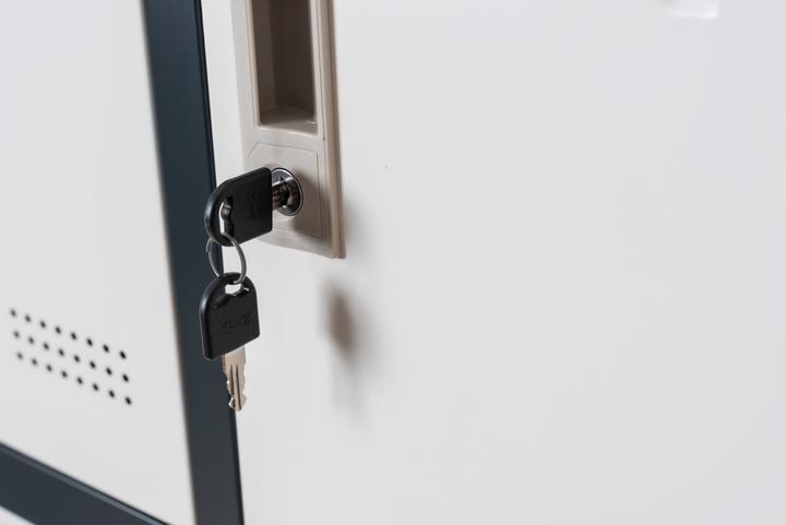 Actual product image Jet-Line Metal locker Locker 15 compartments BUDAPEST locker dark grey-white