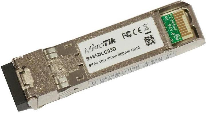 Actual product image MikroTik S 85 DLC03D 10GbE SFP + SR-LC (SM) for 850nm CCR1036-8G-2S + EM Unit