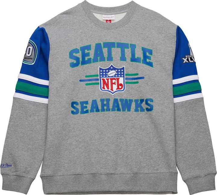 Mitchell & Ness Fleece 4.0 Pullover Seattle Seahawks - L (L)