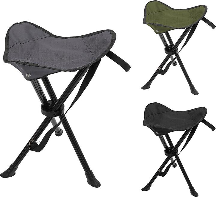 Inda-Exclusiv 3-Bein Klapphocker Dreibeinhocker Campinghocker Anglerhocker Tragegurt