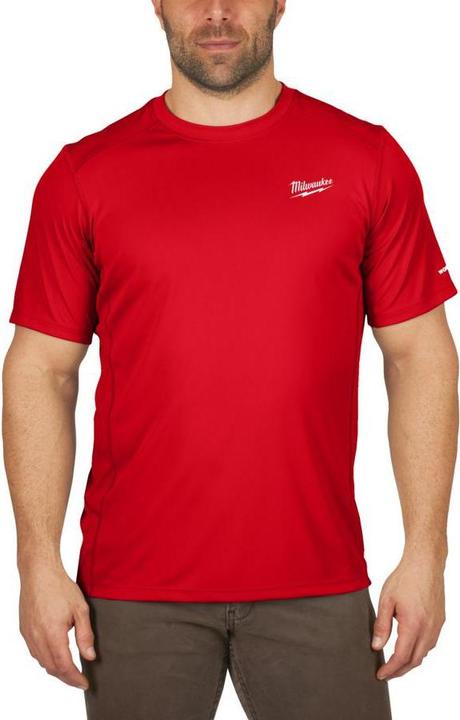 Produktbild GCS Arbeits-T-Shirt Mit Kurzen Ärmeln, Leicht – Rot Wwssrd-L (L)