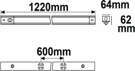 Actual product image Isoled LED bar light (5550 lm)