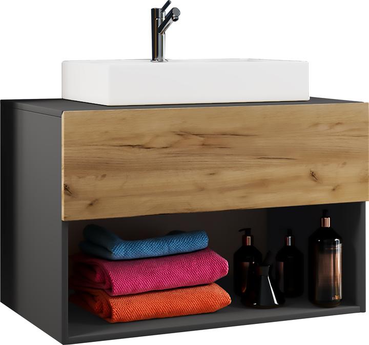 Image du produit VCM 2 pcs. bloc de bain lavabo tiroir Meuble de salle de bain "Lendas II