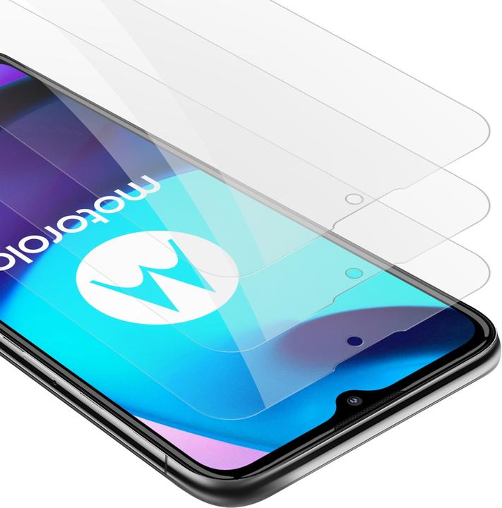 Actual product image Cadorabo 3x Tempered Glass 3er Pack Tempered (3 Piece, Motorola E30, Motorola Moto E20, Motorola Moto E40)