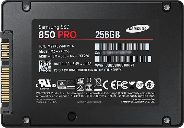 Produktbild Samsung 850 Pro (256 GB, 2.5")