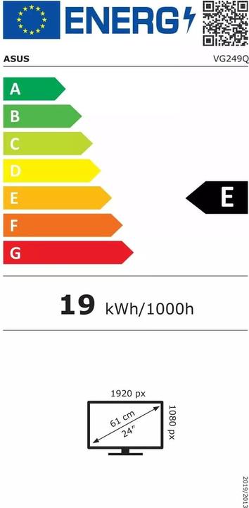 Energie-Label ASUS TUF VG249Q (1920 x 1080 Pixel, 23.80")