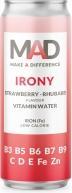 Immagine prodotto MAD Cassa di acqua vitaminica IRONY alla fragola e al rabarbaro (24 x 33 cl)