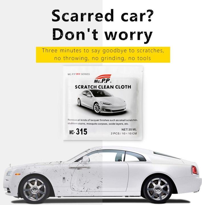 Produktbild König Design 2er Pack Auto Kratzer Reparatur Nano Sparkle Tuch für Auto Kratzer Entfernen
