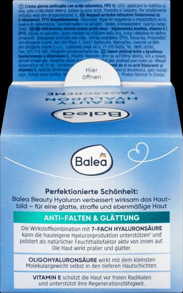 Produktbild dm Balea Beauty Hyaluron Tagescreme (50 ml, Tagescreme, SPF 15)