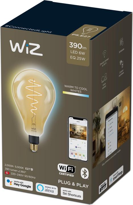 Immagine prodotto WiZ Filamento d'epoca (E27, 6.50 W, 390 lm, 1 x, E)
