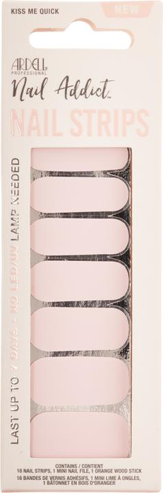 Ardell Nail Addict - Nail Strips Kiss Me Quick (Nagellacktrockner, Pink)