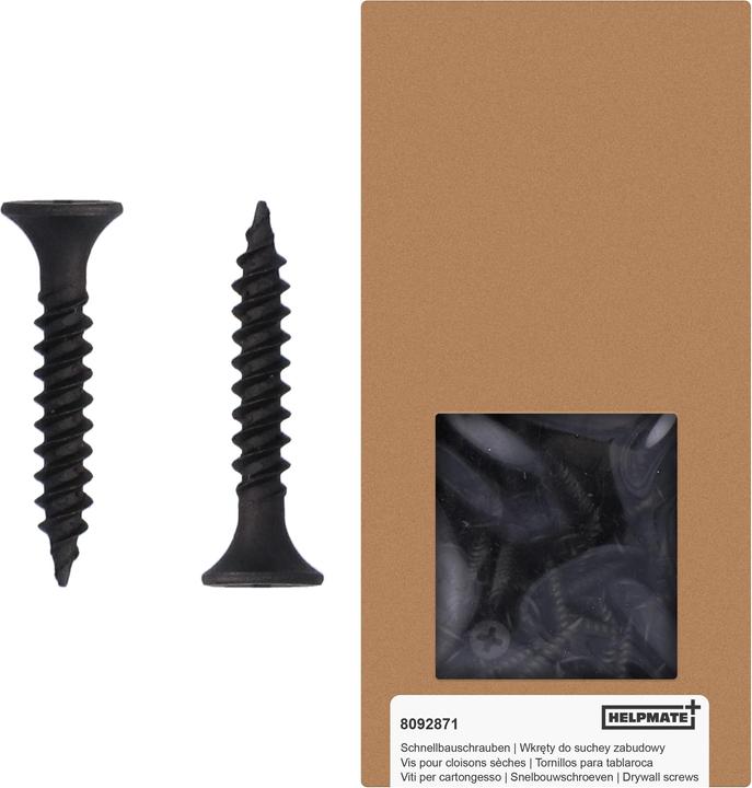 Image du produit Helpmate Vis à fixation rapide (600 Vis par pièce)
