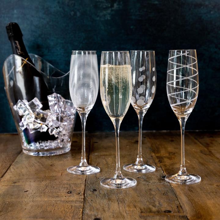 Actual product image Mikasa Champagne Flute (25 cl, 4 Glasses, Champagne glasses)