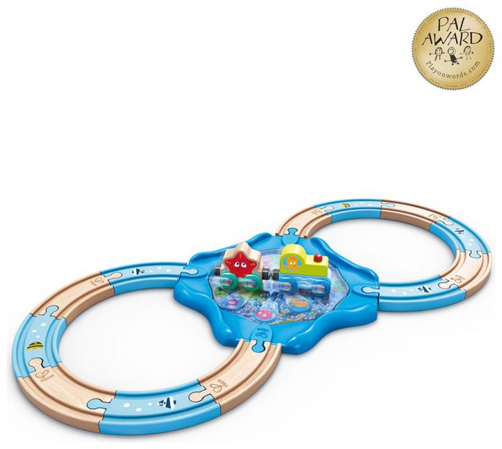 Actual product image Hape Wooden rails underwater world