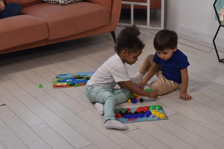Image du produit Montessori Jeu éducatif, jeu familial, Big Baby Mosaic - Coccinelle 52 pièces