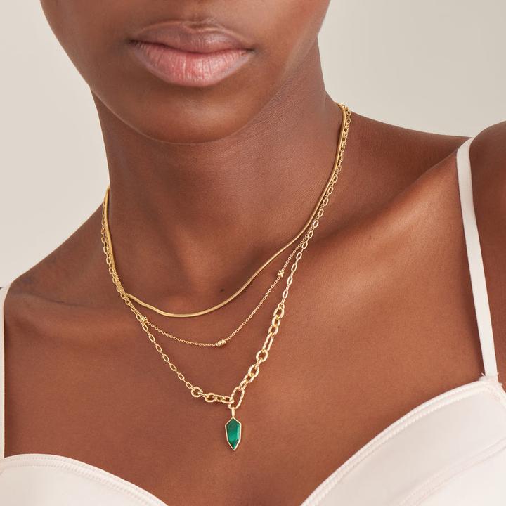Produktbild Ania Haie Halskette Snake Chain 925 Sterling Silber (925er Silber, 38 cm)
