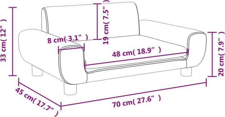 Actual product image VidaXL Troy (Children sofa)