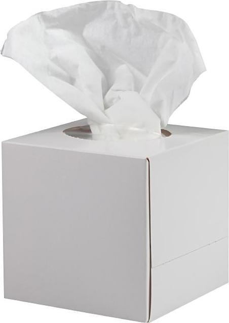 Produktbild Kosmetiktücher Würfelbox weiss