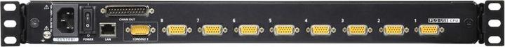 Actual product image Aten CL5708IM CH KVM over IP Switch 8-Port 17"-LCD (PS/2-USB VGA) CH-Layout