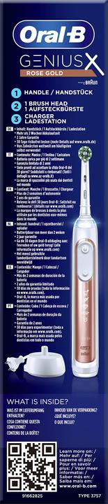 Actual product image Oral-B Genius X Electric Toothbrush Rose Gold (Oscillating toothbrush)