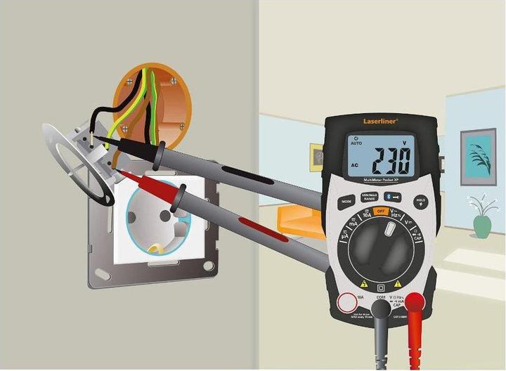 Actual product image Laserliner MultiMeter Pocket XP (CAT IV 600V, CAT III 600V)