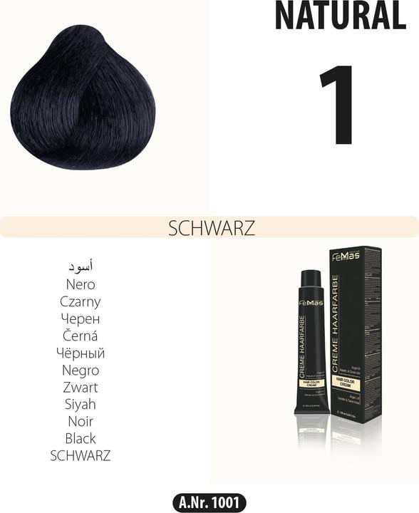 Produktbild Bate (1) Haarfarbe Schwarz 100ml (Schwarz)