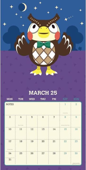 Produktbild Animal Crossing Wandkalender 2025 Quadratisch (30 x 30 cm, Deutsch)