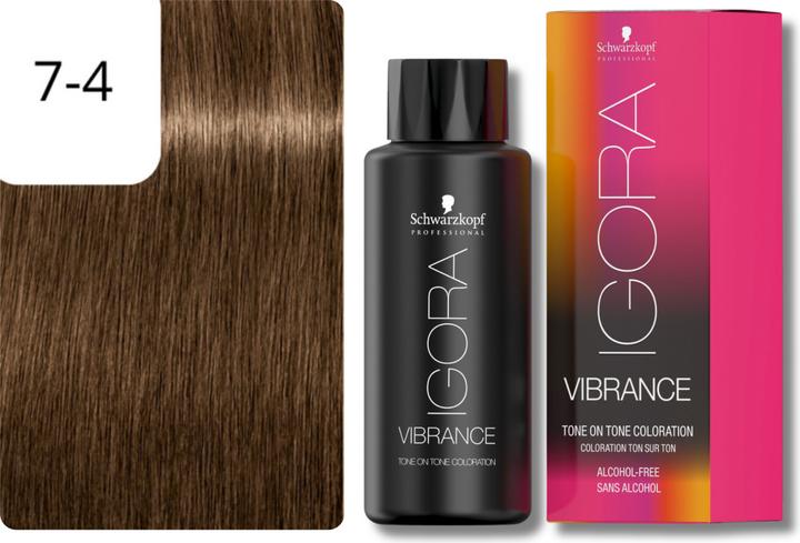Image du produit Schwarzkopf Professional Coloration IGORA VIBRANCE Tone On Tone (7-4 Blonde moyenne Beige Beige)