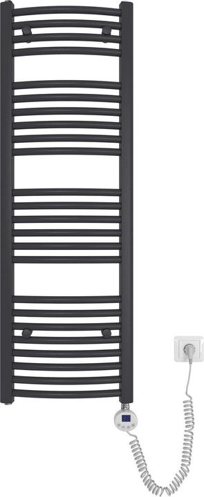 Produktbild Emke Elektrischer Badheizkörper, Badheizung Elektrisch, Anthrazit 120x40cm 500W (500 W)