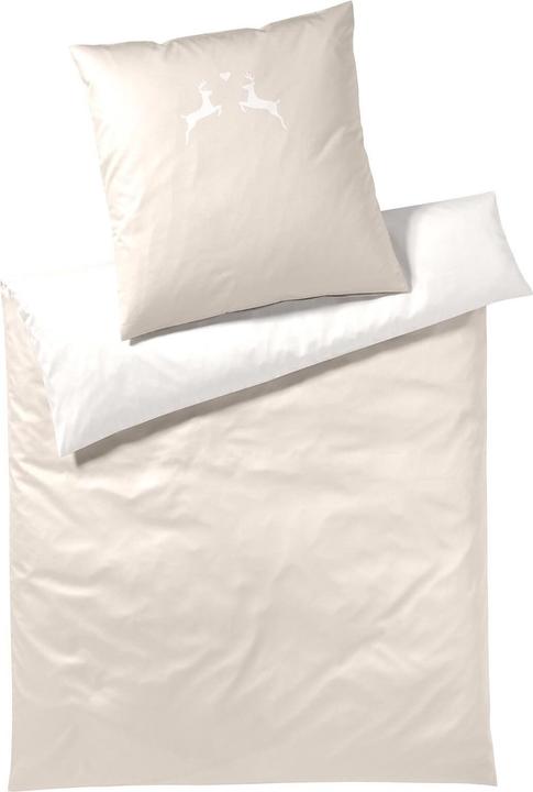 Elegante Alpenchic Hirsche (Bettwäsche Set, 155x200 cm + 80x80 cm)
