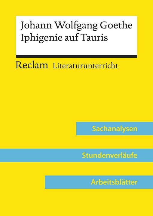 Image du produit Johann Wolfgang Goethe: Iphigenie auf Tauris (Lehrerband) (Allemand, Max Kaemper, 2019)