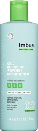 Imbue Coil Rejoicing Leave In Conditioner Vegan und Curly Girl Compliant Weiss 400ml (400 ml)