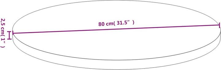 Actual product image VidaXL Douglas (80 x 2,5 cm)