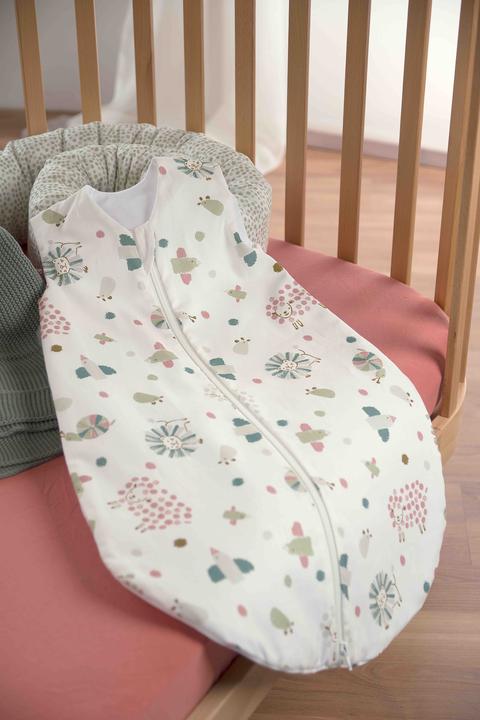 Actual product image Odenwälder Baby summer sleeping bag unpadded Wildlife Green size 90 (90 cm, 0.5 TOG)