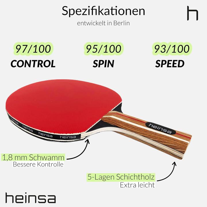 Produktbild Heinsa Tischtennisschläger-Set