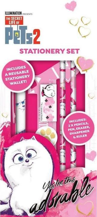 Image du produit Illumination Set de papeterie Gidget (pack de 7) (Rose/Blanc, 7 x)