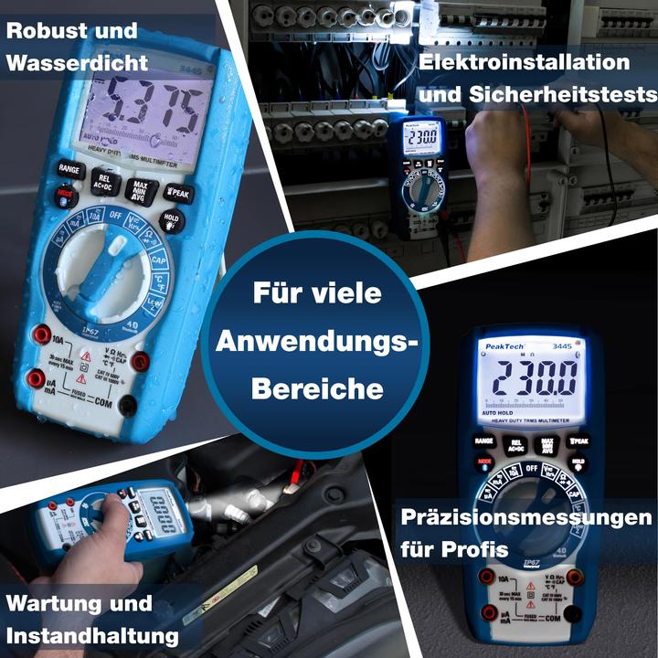 Actual product image Peaktech P 3445 True RMS digital multimeter (CAT III 1000V, CAT IV 600V)